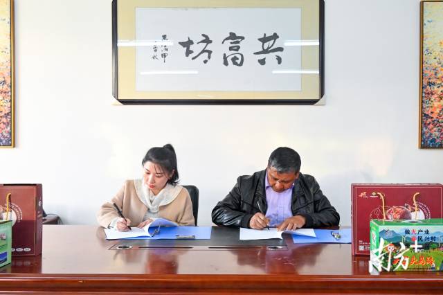 企業(yè)采購意向簽約儀式。張曉欣 攝